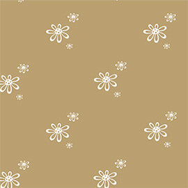 Eco Gift Wrapping Daisy Print